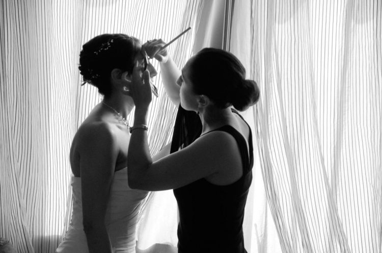 Cristiano Denanni Fotografo Reporter Matrimoniale Servizio Make Up Ritratto Sposa Bianco Nero Piemonte