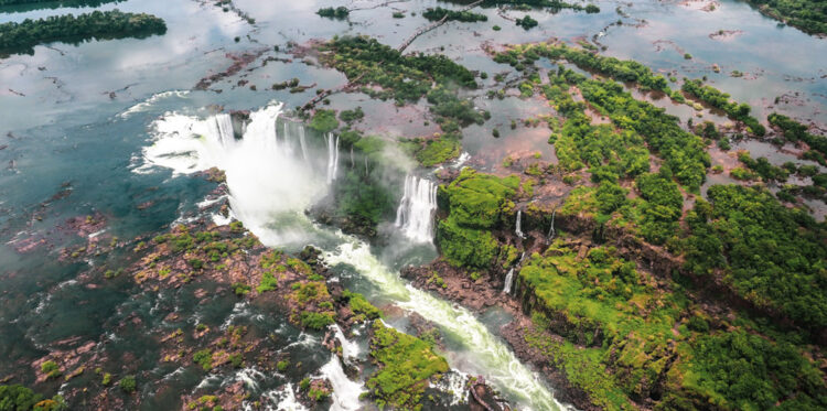 Cataratas de Iguazù Argentina Brasile Paraguay Landscape dall'elicottero